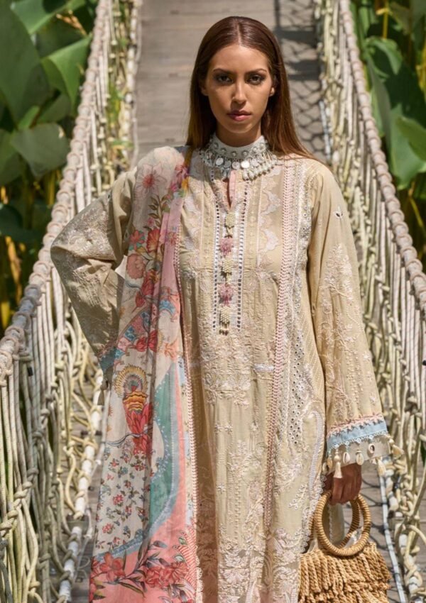 Lawn Collection - Ansab Jahangir - Zoha - Luxury 24 - AJ24#03 - ADENIUM - Image 3