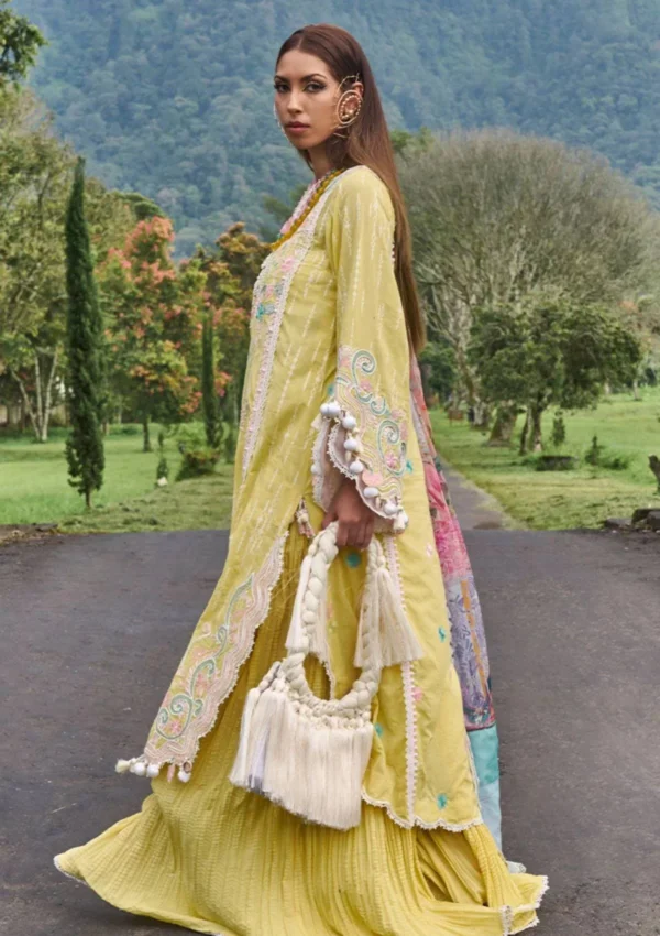 Lawn Collection - Ansab Jahangir - Zoha - Luxury 24 - AJ24#06 - MARIGOLD - Image 2