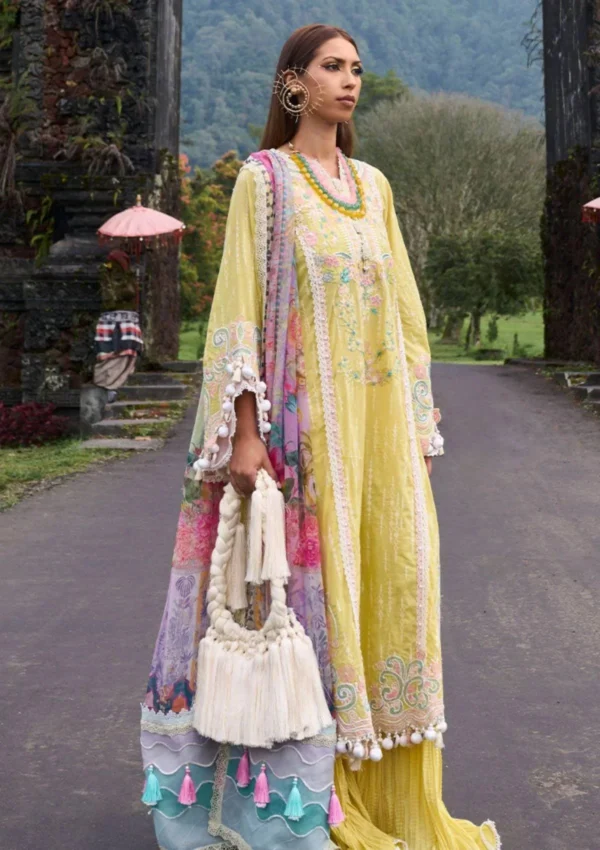 Lawn Collection - Ansab Jahangir - Zoha - Luxury 24 - AJ24#06 - MARIGOLD - Image 3