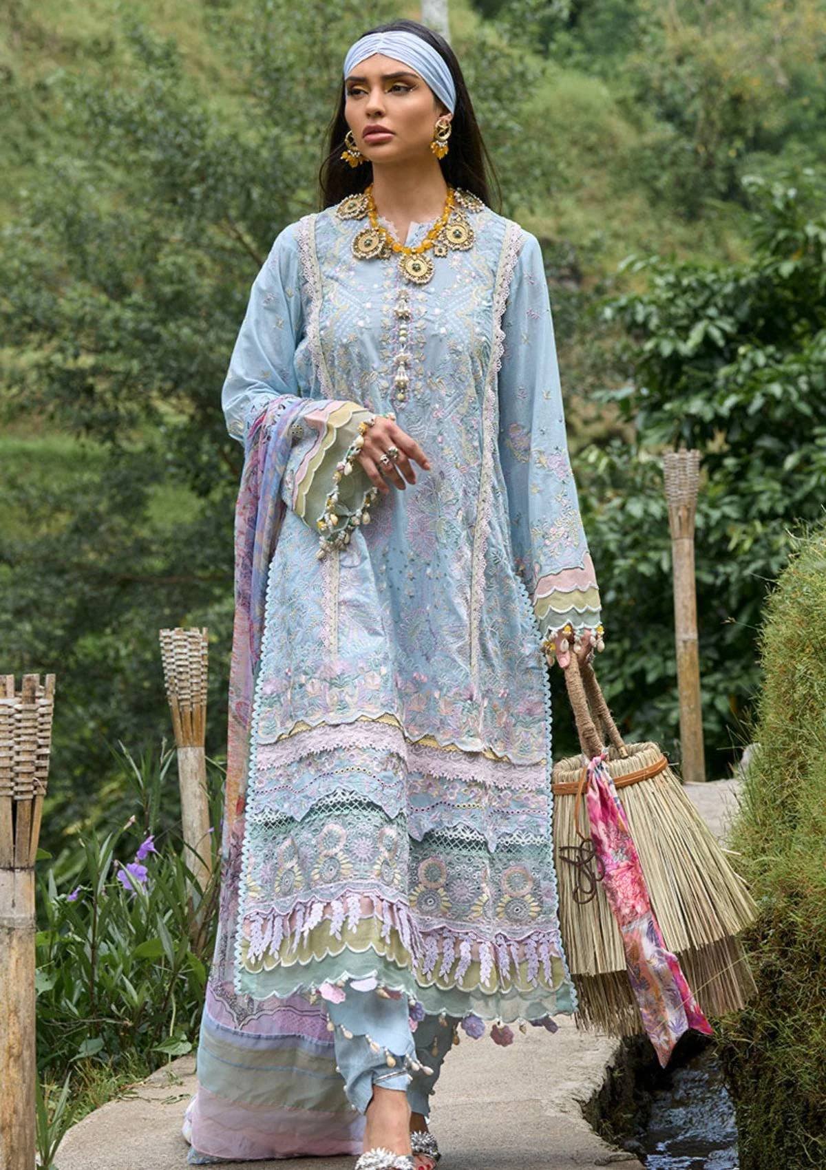 Lawn Collection - Ansab Jahangir - Zoha - Luxury 24 - AJ24#10 - HELICONIA