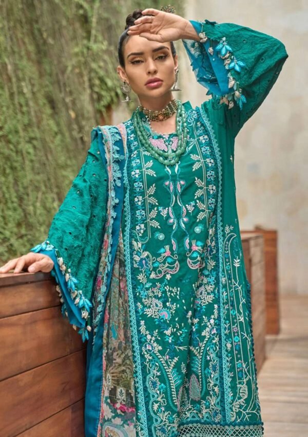 Lawn Collection - Ansab Jahangir - Zoha - Luxury 24 - AJ24#11 - FRANGIPANI - Image 3