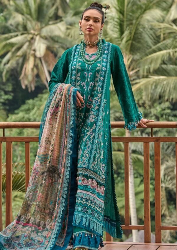 Lawn Collection - Ansab Jahangir - Zoha - Luxury 24 - AJ24#11 - FRANGIPANI - Image 2