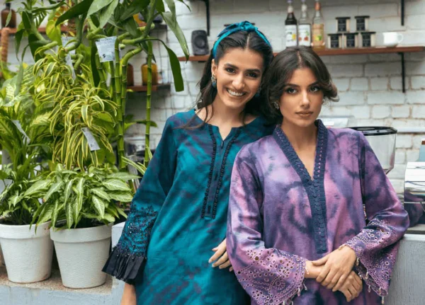 NUREH Ballerina Embroidered Chikankari Khaddar 2Pc Suit NU2-70 - Image 2