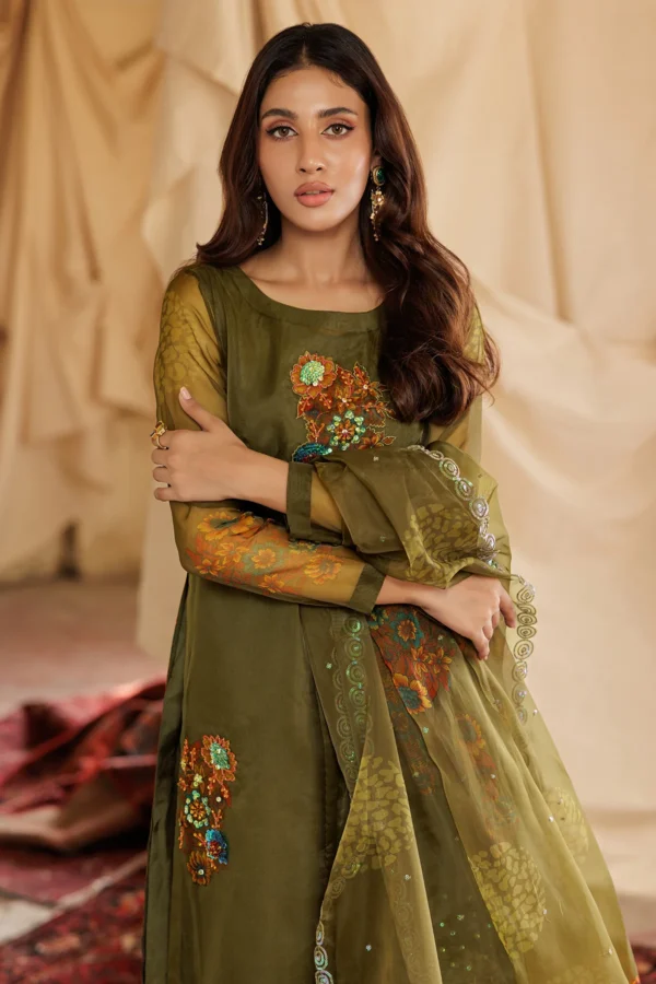 3-PC Embellished Organza Suit CMA-5-128 - Image 6