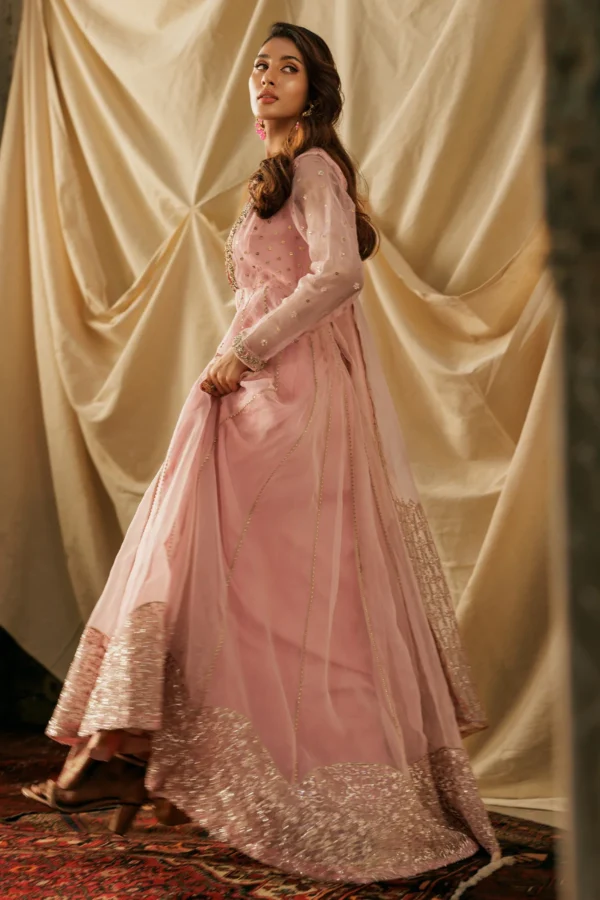 3-PC Embroidered Organza Suit CMA-5-063 - Image 4