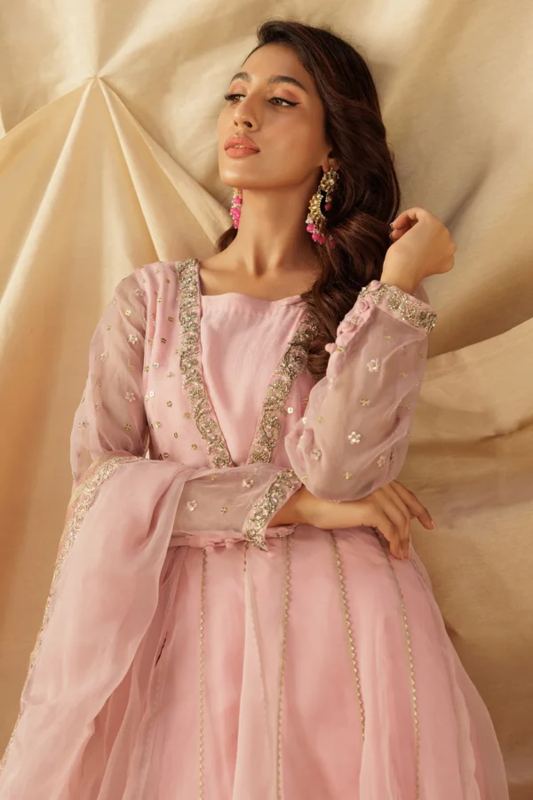 3-PC Embroidered Organza Suit CMA-5-063 - Image 2